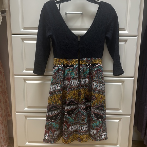 Anthropologie Maeve 3/4 Sleeve Arborea Dress; Size 0P - Picture 4 of 5